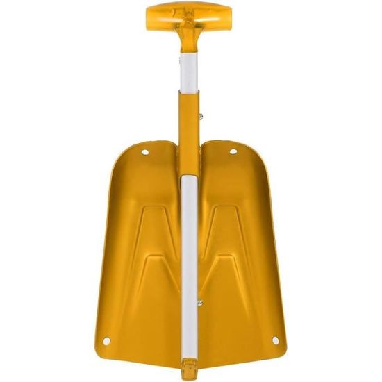 Pelle à Neige Télescopique Pliable En Alliage D'aluminium – Orange, Antidérapante, Pour Voiture, Jardin, Camping