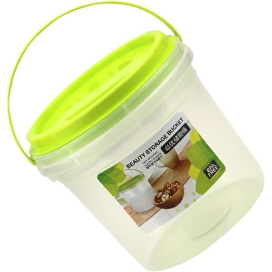 Boîtes De Rangement Pour Détergent - Lot De 3 Avec Couvercle Et Étiquettes - Acrylique Transparent