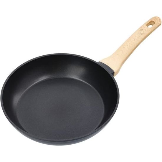 Poêle à frire à induction anodisée dure KitchenAid avec couvercle, 10 po, noir mat | Best Buy Canada