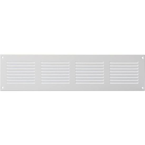 Grille De Ventilation Métal Blanc – 165 Mm Avec Moustiquaire – Awenta
