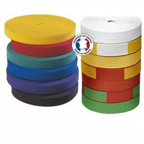 Rouleaux ceinture Judo Tkd 50 metres couleurs au choix Cdiscount Sport