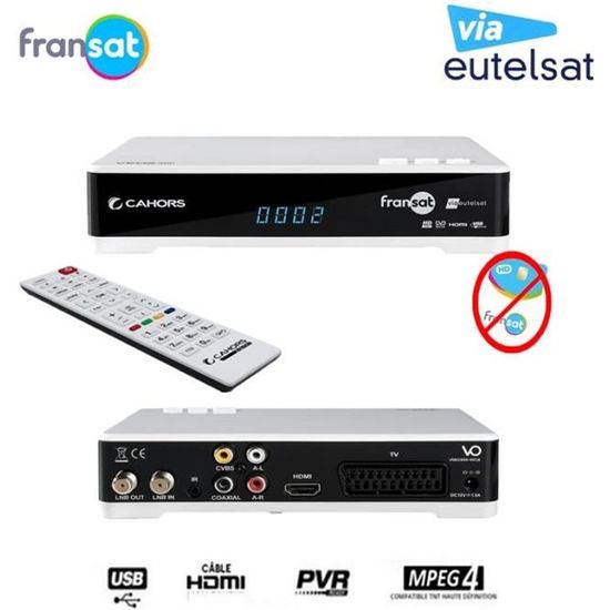 Démodulateur Satellite METRONIC 441408 - Avec Télécommande Et Notice | Occasion Fonctionnel