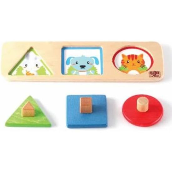 Edufun - Ef 21035 - Jeu En Bois Les Pétales - Logique Et Motricité Dès 3 Ans