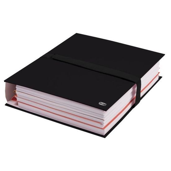 Lot De 10 Chemises Cartonnées Extensibles Oxford - Format 24x32cm - Sangle De Fermeture - Couleurs Assorties