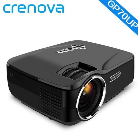 Projecteur vidéo CRENOVA avec Android 6.0 OS pour téléphone intelligent  cinéma maison vidéo projecteur Bluetooth WIFI projecteur, ✓ Meilleur prix  au Maroc et ailleurs
