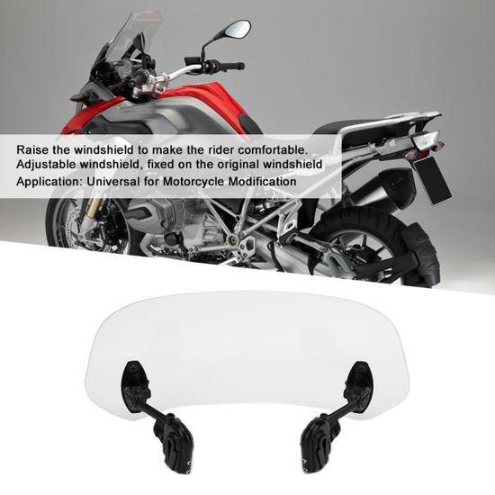 Puig 4639W Déflecteurs Pare-Brise Réglable Transparent Moto Universel