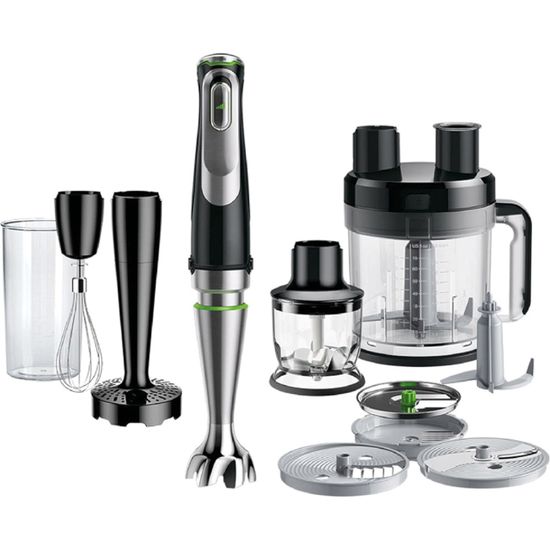 Mixeur Plongeant CASO HB 2200 Pro - 22 000 Tr/min, Pied Inox, Accessoires Inclus - Pour Soupes, Smoothies, Purées