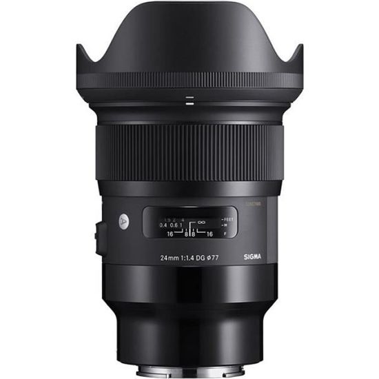 Objectif Hybride Sigma 24mm f/1.4 DG HSM Art Noir Monture L - Ouverture maximale F1.4