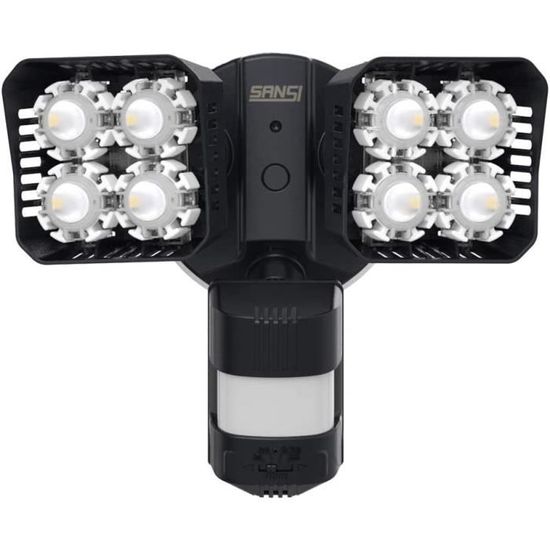 Projecteur LED Onforu 36W Avec Détecteur De Mouvement – 3 Têtes – IP65 étanche – Blanc Froid (neuf)