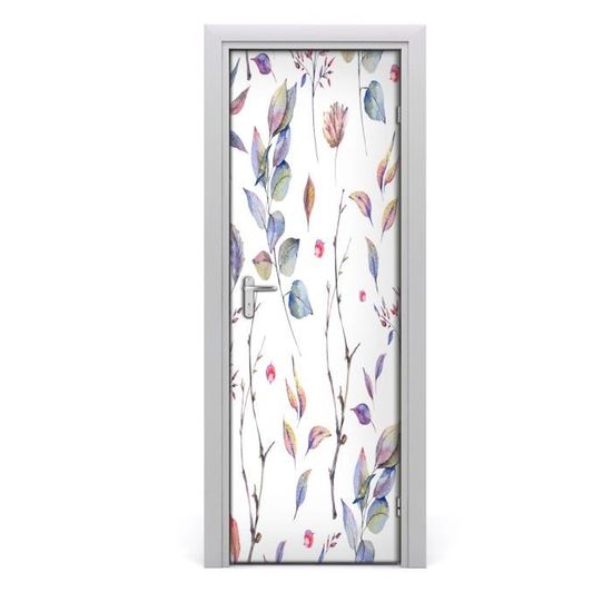 Autocollant De Porte Tulup 85x205 Cm Motif Vieille Rue – Déco Murale Moderne Repositionnable