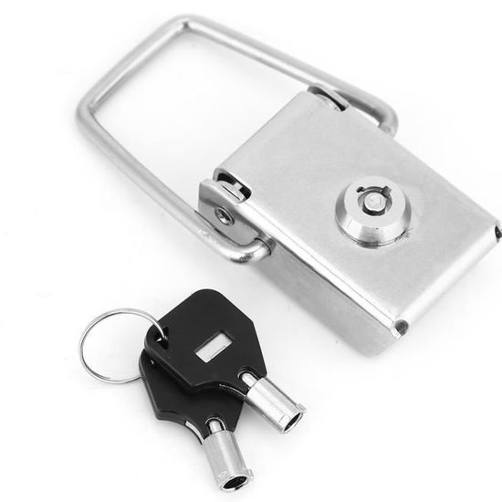 DEX Serrure Bote Verrou Loquet Acier Inox Casier Hasp avec 2 Clés ...