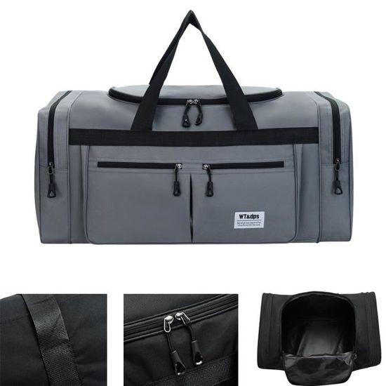 Sac de sport tube Spalding 80L Noir et Gris - Sacs et housses