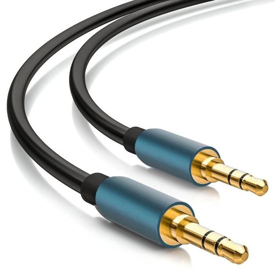 Cable Jack Audio Câble Auxiliaire 3.5mm Mâle vers Mâle, ZAMUS Cable