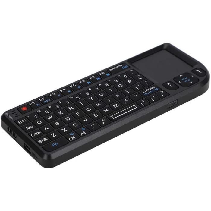 Mini Clavier Sans Fil Avec Trackpad – Compatible IPad, Tablettes, Smartphones, Compact, Silencieux, QWERTZ Allemand, Noir - 9