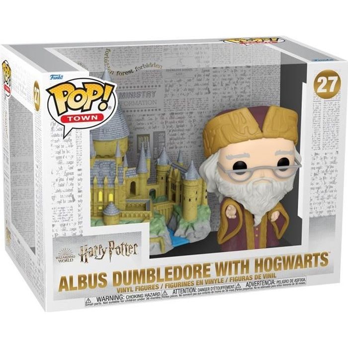 Figurine Funko POP! Town: HP Anniversary Dumbledore wHogwarts - vue 1