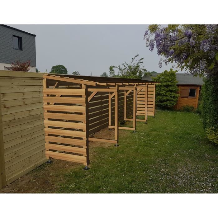 Abri Jardin 8m - Couvert - Cl3 Marron - Jardinatoire