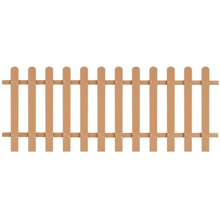 ♪♪9023 Clôture à piquets Classique - Clôture de jardin Brise vue WPC 200 x 80 cm MEUBLE®