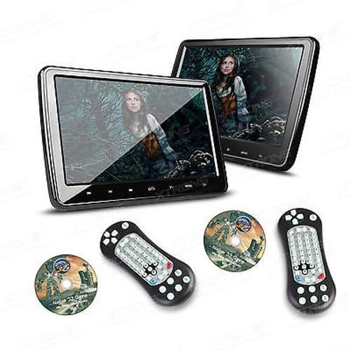 auto lecteur de DVD avec USB portable 2x 10 Zoll Kopfstütze HD Digital Bildschirm HDMI SD