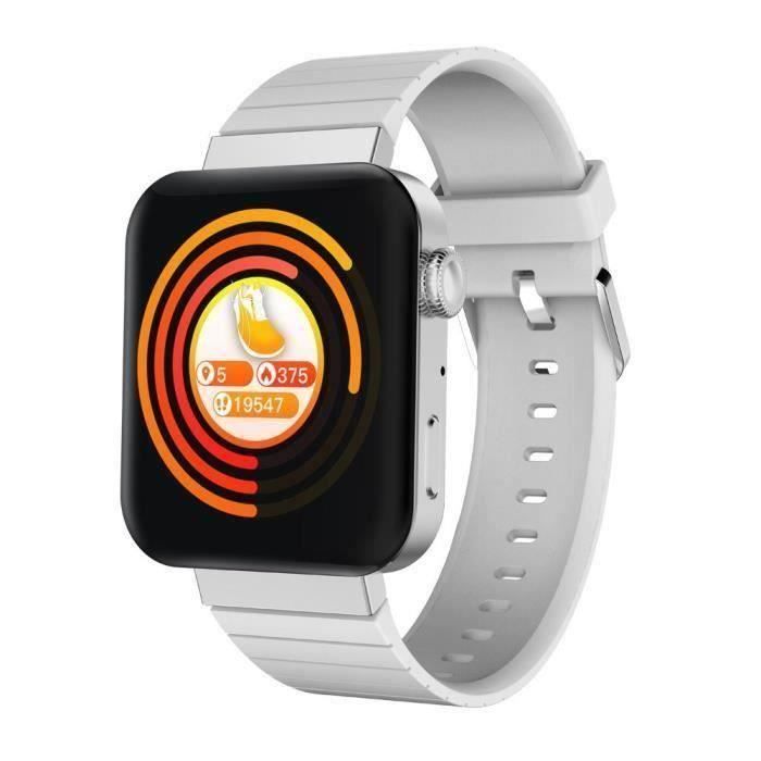 Montre Connectée Homme Femme MI5 Sport D 'appel Intelligent Bracelet Bracelet Bluetooth Intelligente Multi-fonctionnelle - Argent