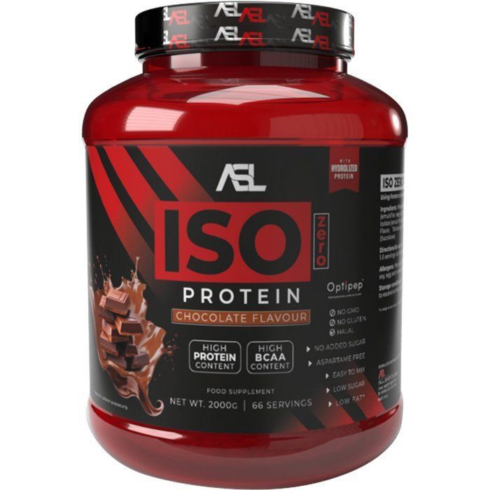 Iso Zero Proteine 2000g CHOCOLAT ASL | All Sports Labs | Sans Lactose, Gluten, Sucre, Premium Whey Protein Isolate