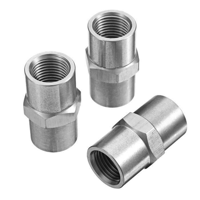 3Pcs Paintball PCP CO2 Air Hose Pipe Nipple Raccord 1-8'' NPT Femelle Threads Aw24166