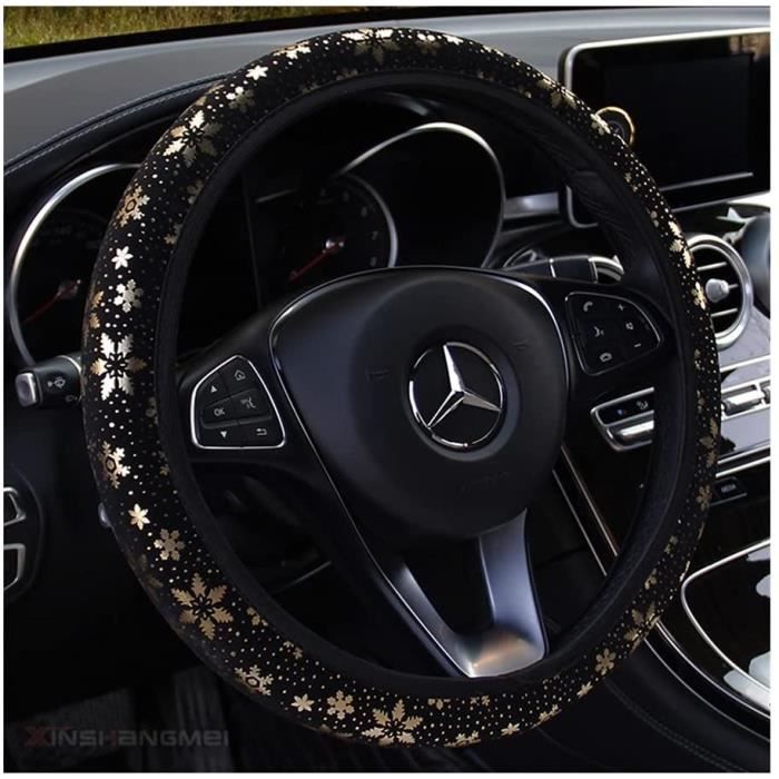 Caches de Volant Couvercle de Volant de Voiture de Bling Bling, Facile à Installer des moyeux de véhicule ne déplace Pas l'étui de R