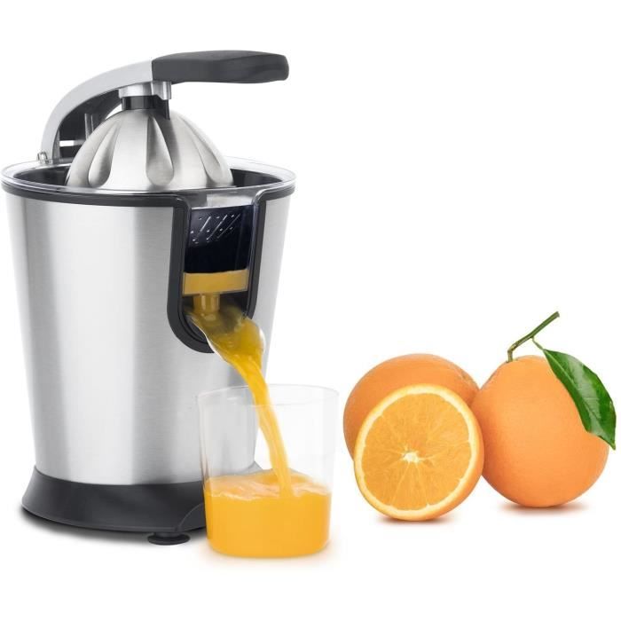 Presse Agrumes Electrique levier professionnel Inox AGR80 Sans BPA, Jus Orange, Citron, Pamplemousse,