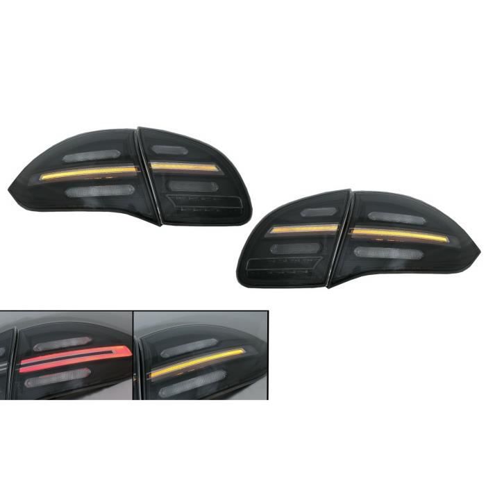 FullLED Feux arrières pour Porsche Cayenne 958 E2 92A 10-14 Noir Fumée Dynamique