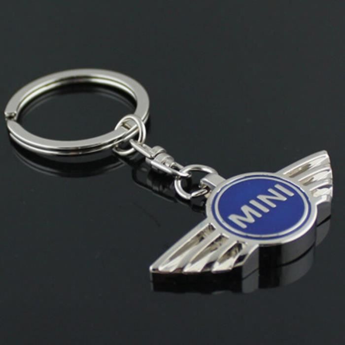 Porte-clés,3D métal voiture porte clés porte clés porte clés Logo Auto accessoires pour BMW Mini Cooper One S JCW R52 - Type Bleu