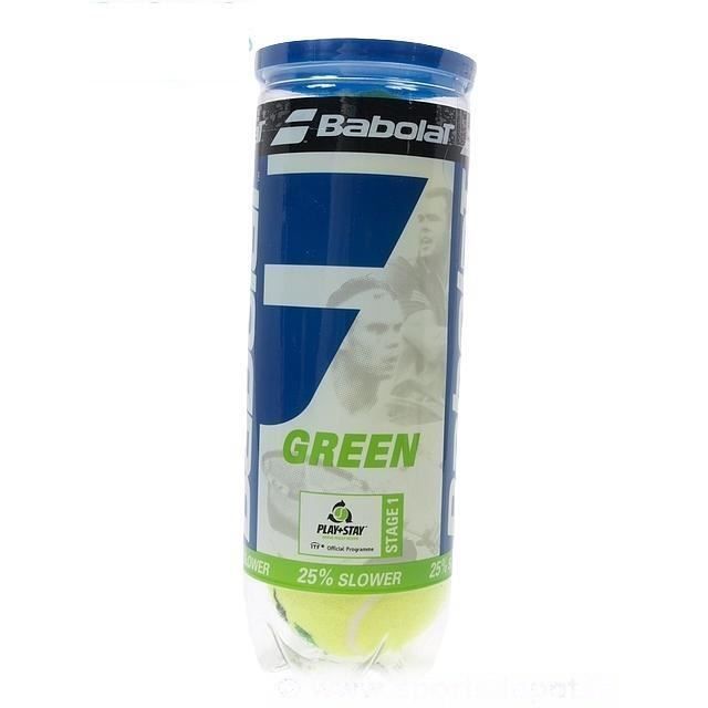 Balles de tennis Green mid 3 balles