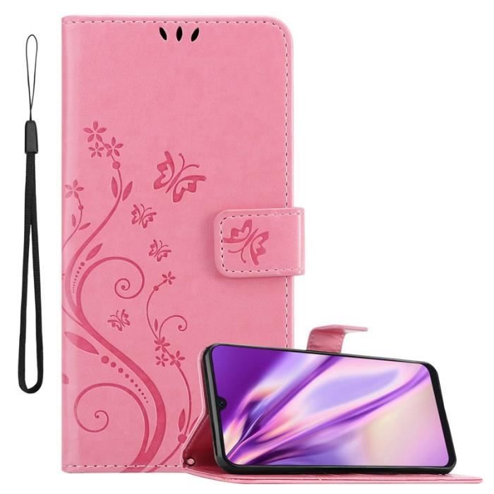 Cadorabo Coque pour Samsung Galaxy A30S / A50 S / A50 en Rose - Design floral