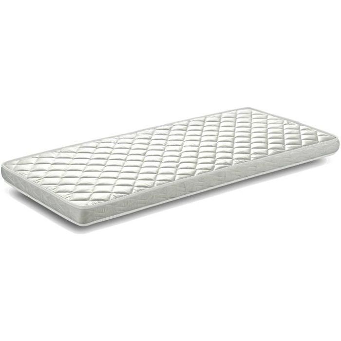 Matelas Cool 90x190cm, 10 cm de haut, 5 couches, coutil Damast. Convient aux tiroirs de lit et aux lits d'appoint.