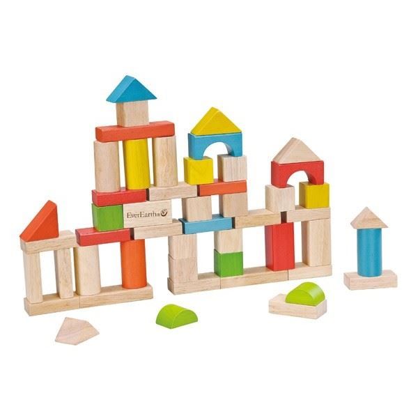 Seau de 50 cubes en bois EVEREARTH