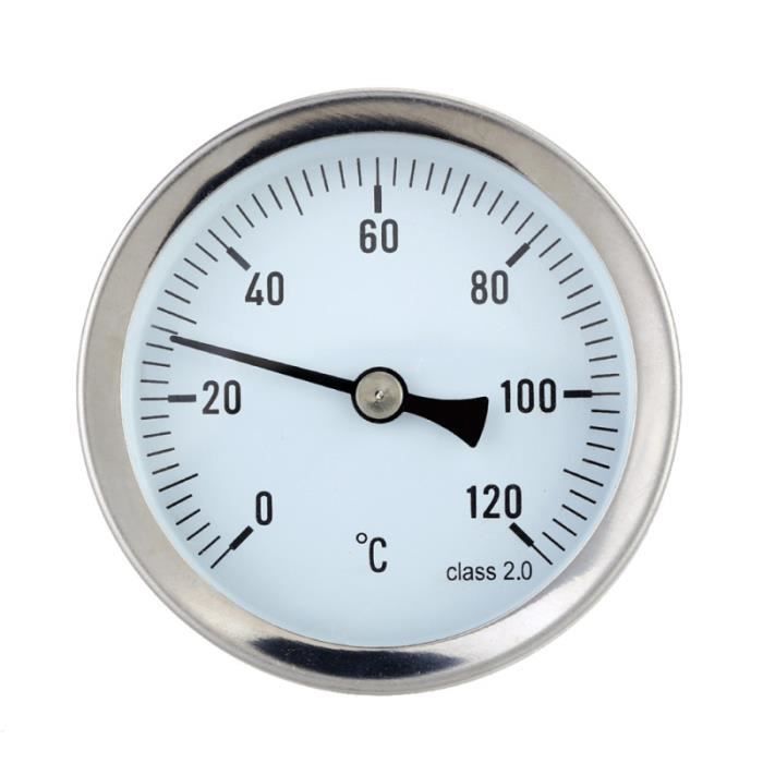 Thermomètre horizontal de micromètre de température en aluminium de haute précision de 63MM