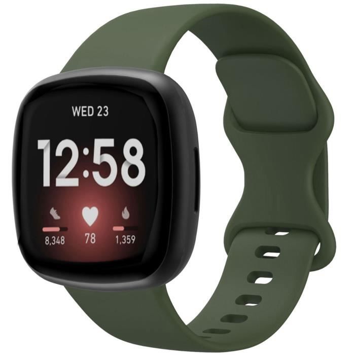 Bracelet Fitbit Versa 3 / Fitbit Sense en silicone Vert foncé iMOSHION®