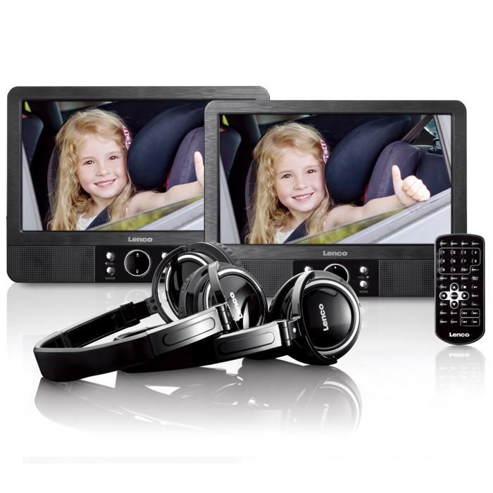 Lenco Lecteur DVD/Blu-Ray Portable Noir - Lecteurs DVD/Blu-Ray Portables (Noir) - MES-415