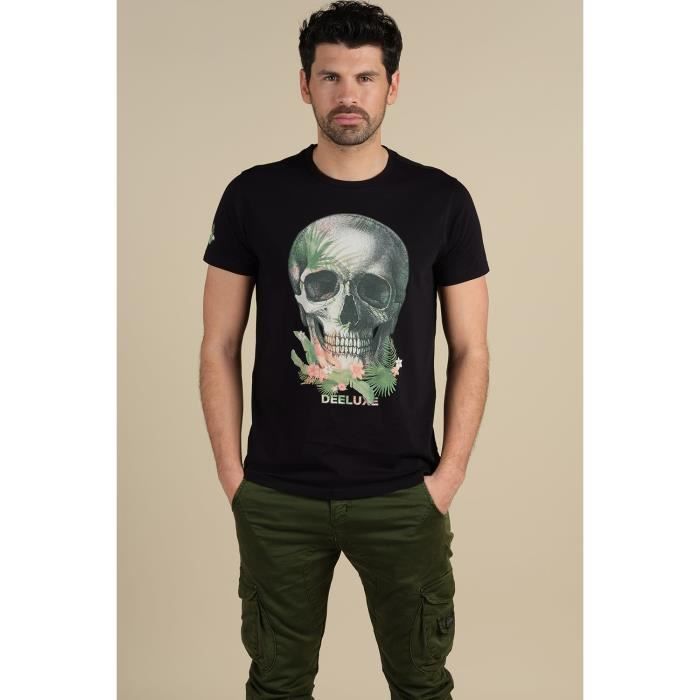 DEELUXE T-shirt imprimé tête de mort JACKSON Black
