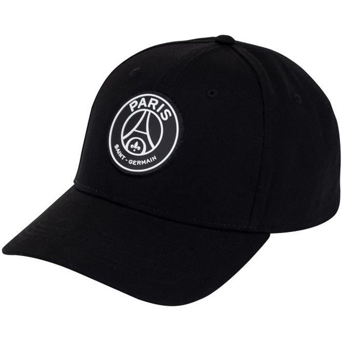 Casquette PSG - Collection officielle PARIS SAINT GERMAIN - Taille réglable Noir