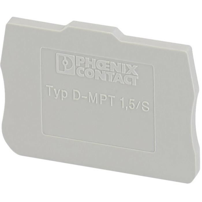 Flasque d'extrémité - D-MPT 1,5-S Phoenix Contact D-MPT 1,5-S 3248120 50 pc(s)