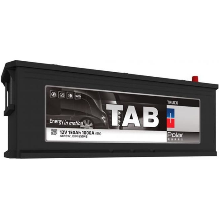 Batterie de démarrage Poids Lourds et Agricoles TAB Polar Truck D14G / MAC 110 TR15M 12V 150Ah 1000A