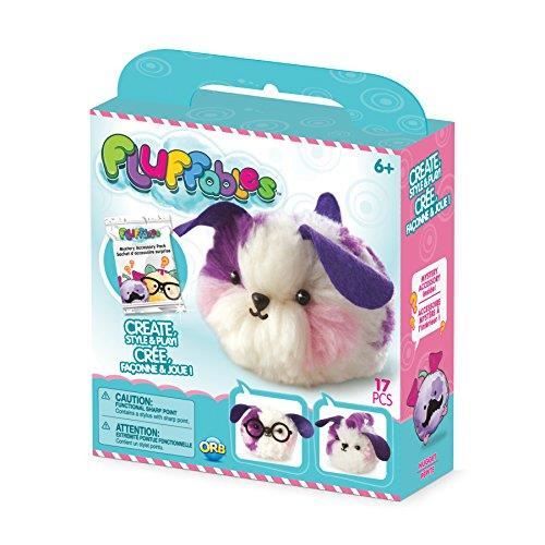 The Orb Factory Fluffables Nugget Arts & Crafts Purple-Pink-White 575 x 2 x 6