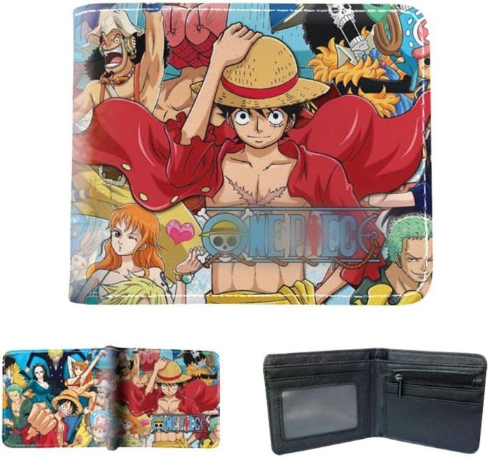 Portefeuille Animé L-uffy Pour Enfants - Multifonctionnel Cuir PU | Cadeau Ados