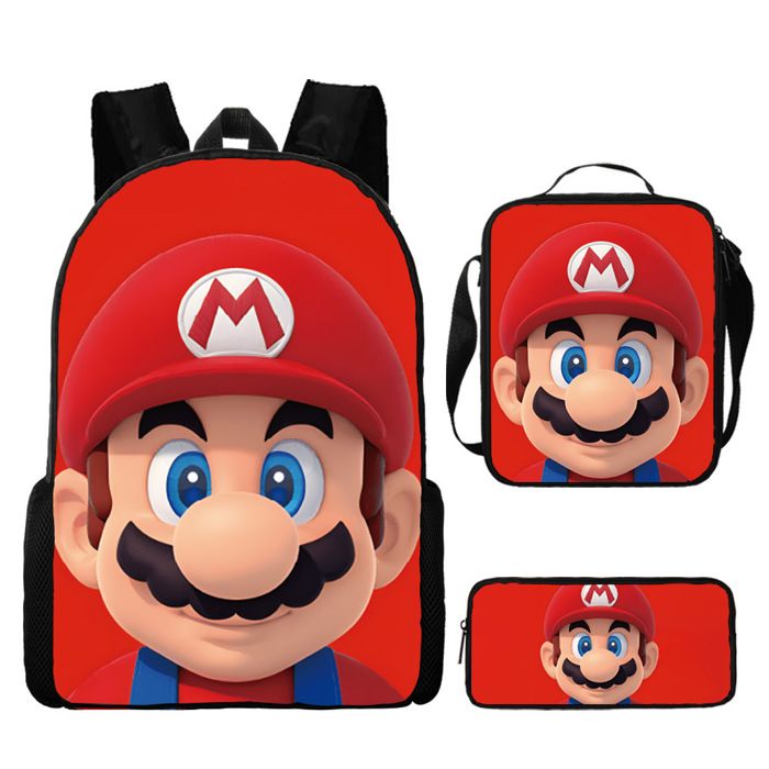 Sac à dos pour enfants thème dessin animé trois pièces sac à dos
