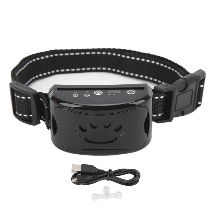 Comparer les prix de Collier anti-aboiement pour chien rechargeable par USB étanche automatique réglable vibration sonore collier de dressage pour