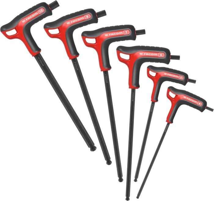 Jeu De 6 Clés à Ergot Pour Amortisseurs Filetés (coilover) - Types APU13, APU16, ER25, ER32, ER40, C32 - Poignée Caoutchouc Antidérapante - 13