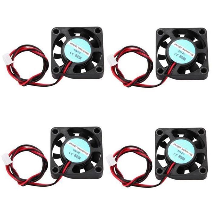 4Pcs 12V 4010 Ventilateur de Refroidissement pour Imprimante 3d - Grand Volume dair 67CFM
