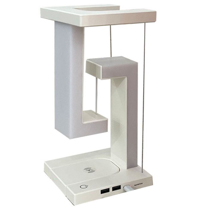 Veilleuse magnétique à lévitation avec station de charge pour téléphone lampe de table LED à 3 vitesses tactiles réglables pour le