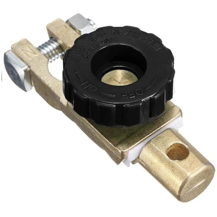 Coupe-Circuit Batterie 12V JatilEr Avec Clé - Isolateur Cuivre Pur Pour Voiture, Camping-Car, Bateau