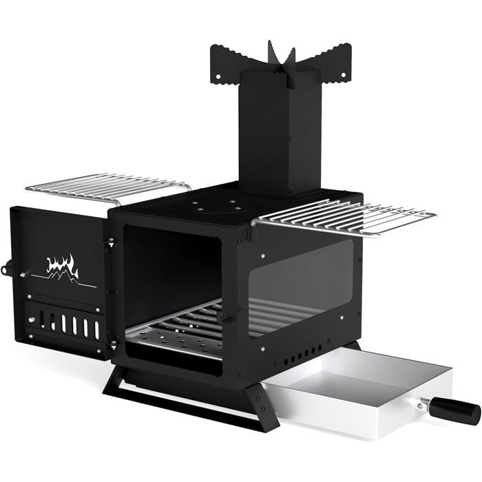Poêle Barbecue Portable Acier Inoxydable - Pour Camping Et Cuisine - NEUF