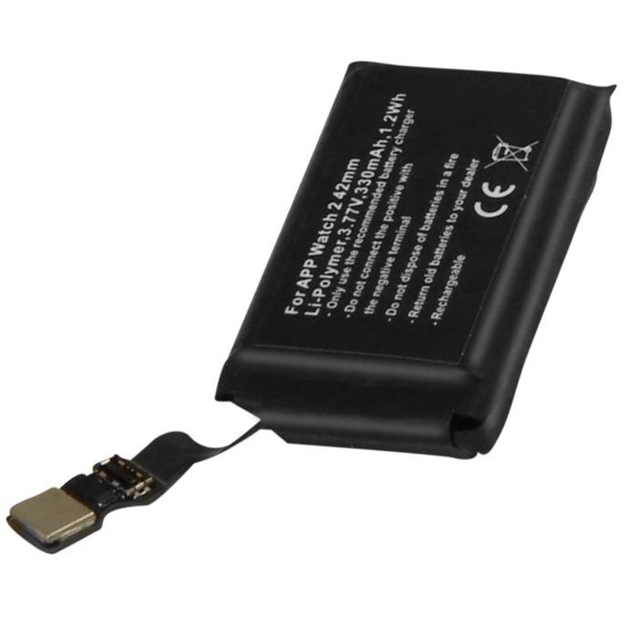 Batterie de Remplacement - AVIZAR - Apple Watch 2 - 42mm - Li-Polymer 330mAh - Noir Batterie de Remplacement - AVIZAR - Apple Watch 2 - 42mm - Li-Polymer 330mAh - Noir